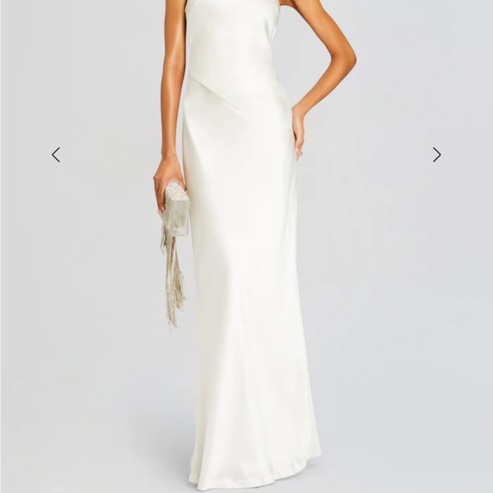 Retrofete Strapless White Gown